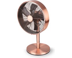 Lifetime Air Tafelventilator - 230V - Bureau Ventilator 30CM - 3 Snelheden - Oscillerende Functie - Kantelbaar - Rosé