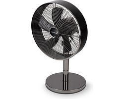 Lifetime Air Tafelventilator - 230V - Bureau Ventilator 30CM - 3 Snelheden - Oscillerende Functie - Kantelbaar - Zwart