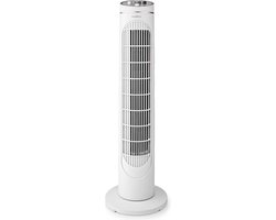 Nedis Torenventilator - 3 Snelheden - Zwenkfunctie - 45 W - Uitschakeltimer - Wit