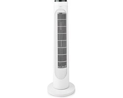 Nedis Torenventilator - 3 Snelheden - Zwenkfunctie - 50 W - Afstandsbediening - Wit / Zwart