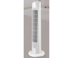 Silvercrest Toren ventilator 50W - Wit - Draaifunctie - Timer