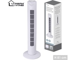 Urban Living - Torenventilator Kolom Ventilator 81cm - Wit