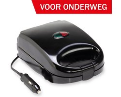 All Ride Tosti-Apparaat - 12 Volt - voor Onderweg - Indicatielampen - Clipsluiting - Zwart