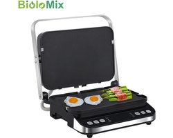 Biolomix Contactgrill Voor Het Bereiden Van Diverse Gerechten - Panini Grill - Tafel Grill - Anti Aanbaklaag