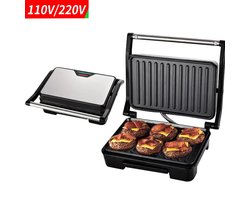 Bolmans - Tosti Ijzers - Tosti-ijzers - Tosti Apparaat - Tosti Grill Apparaten - Dubbelzijdig - Antiaanbaklaag - Aluminium Flippan - Zwart - Broodrooster - Wafelmaker