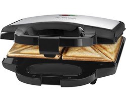 Bomann ST 1372CB - Tosti ijzer - Zwart/zilver