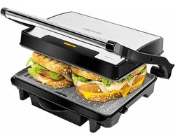 Cecotec - Contactgrill (1500W) met zwevende bovenplaat - Vetopvangbak en anti-aanbaklaag - Tosti apparaat - XL panini grill