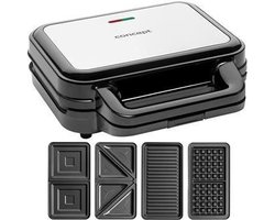 Concept SV3070 sandwich maker 900 W Zwart, Zilver