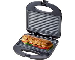 COOK-IT Tosti IJzer - Compact Grill Apparaat - Sandwich Maker - Anti Aanbaklaag - Croque Monsieur Toestel