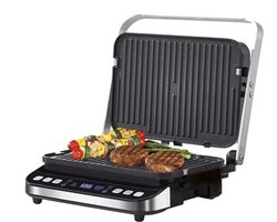 Elektrische Contact Grill - Tosti Apparaat - Panini Grill - Uitneembare en Omkeerbare Platen - Incl. Wafelijzerplaten - 2000W