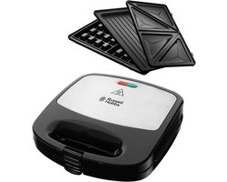 Fiesta Grill 3in1 - Tosti Apparaat & Wafelijzer & Contactgrill - Vaatwasmachinebestendige Platen - Tosti IJzer - 760W