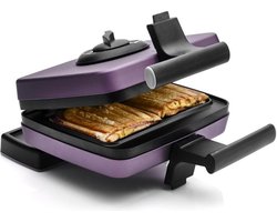 FRIFRI - Croque Monsieur toestel - Paars Mat; 2x600W - WA102C