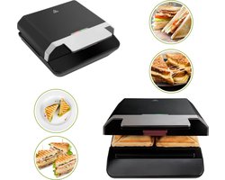 Tosti Apparaat - Broodrooster - Tosti Grill Apparaten - Zwart