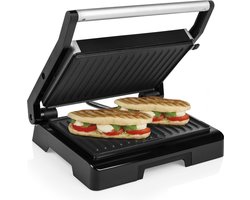 Tosti apparaat - Mini Grill - 1000W - 180° Uitklapbaar - Elektrische Grillpan