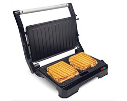 Tosti Apparaat voor 2 Tosti's - Grill IJzer - Contactgrill - Panini - Apparaten - Uitklapbaar - Vivid Green