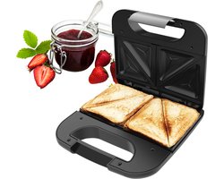 Tosti Apparaat - Broodrooster - Tosti Grill Apparaten - Zilver