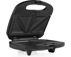 Tristar Tosti-ijzer SA-3070 - 3-in-1 met tosti-, grill- en wafelplaten - Anti-aanbaklaag - 800W - Zwart/RVS