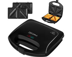 Zeegma Rotee Base Tosti-apparaat - 750W - Antiaanbaklaag - Gezond Roosteren - LED-Indicatielampjes - Compact Ontwerp