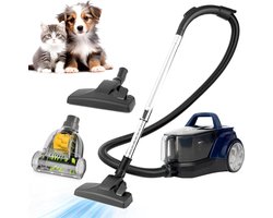 AG3200 Stofzuiger Zonder Zak - Stofzuigers - Vacuum Cleaner Zakloos - Geschikt Voor Dierenharen -900W - Sterke Zuigkracht - Blauw