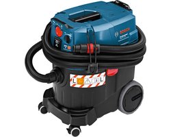 Bosch Professional Stofzuiger GAS 35 L AFC (NL+LUX) (3 x zuigbuis verchroomd 0,35 m, afvoerzak, bochtstuk, SFC+-module, slang 3 m, Ø 35 mm met gereedschapsmof, spleetmondstuk 250 mm, vlakke vouwfilter cellulose, vloerzuigmondset)