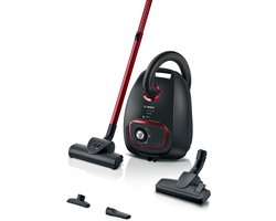 Bosch ProPower BGB41POW1 Serie 4 - Stofzuiger met zak - Zwart/Rood