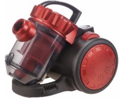 Royal Swiss - Stofzuiger zonder zak - Met Cycloonfiltratiesysteem - 700W - 1,5 Liter - Rood