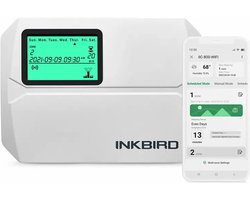 INKBIRD 8-Zone Control Wi-Fi Smart Sprinkler Controller Indoor/Outdoor - Irrigatie - App - exclusief sprinklers - Sprinklersysteem