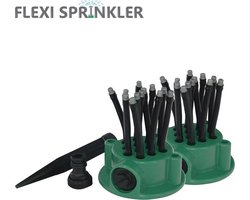 Orange Donkey Flexipoint Sprinkler 2-pack sproeier set 2x 12 stuks flexibele sproeikoppen - Irrigatie tuinsproeier - Tuinsproeier