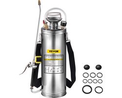 Sproeier Rugspuit 3Gal/10L Roestvrijstalen Sproeier Home Valve Pesticide Sprayer Promotion Pro