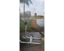 Sproeislede 3/4" met messing sector sproeier en geka koppeling , 5 tot 12 meter sproeistraal, volledig gemonteerd en getest op 4 bar