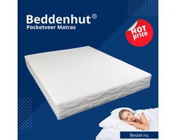 Beddenhut® - Saffier - 7 Zone - Pocketvering HR - Tweepersoons - 140x200x21 - Anti-allergisch - Tencel