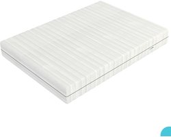 EFKO - Koudschuim Matras 160x200 cm - Pocketvering - 2 persoons - Bamboe Matrashoes met Rits - wit - Ultieme Nachtrust en Rugondersteuning