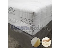 Matras 160x200 Nasa Traagschuim & Hybride schuim Bamboo Exclusive Ca. 21cm Dik