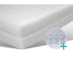 Matras 90x200 - Pocketvering Comfort 7 zone Medium/Stevig - Tot 130kg