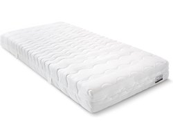 Maxi Silver Pocket Deluxe Foam Matras 140x200cm - Pocketvering Matras - Koudschuim Toplaag - Dikte: 22 cm - Matras Twijfelaar