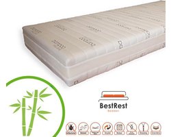 Pocketveermatras Koudschuim HR - Bamboo Exclusive - Koudschuim matras circa 24cm dik - 150x200cm