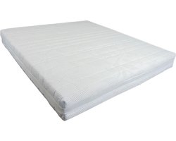 Slaaploods.nl Princess - Micro Pocketvering Matras - Traagschuim Afdeklaag - 180x200x25 cm - Hard