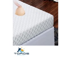 Topdek - Matras - Topper Hybrıde Bamboo Deluxe XXL 180x210 9 cm dik Actie!!!!