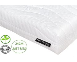 Matras - HappyXL - Zone - Pocket - Koudschuim - Rits - 120 x 200cm Dikte 24cm