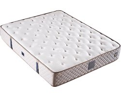 Matras medium 110*200 cm met zwart-wit kleurstelling Dikte bedraagt 29 cm