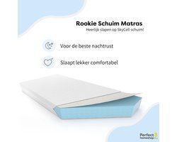 Perfectmatras Schuimmatras 120x220 - Wasbare tijk - 15 cm hoog