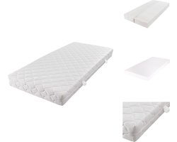 vidaXL Matras - Matrassen - Matras Met Hoes - Matrassen Met Hoes - Matras met een wasbare hoes 200x120x17 cm