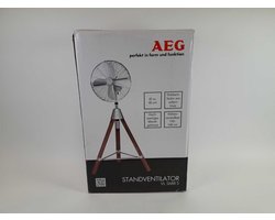 AEG VL5688S - Statiefventilator - Chroom