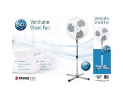 Candas | Ventilator Staand | Hoogte 100 - 130 cm. | Ø 40 cm.