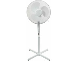 Cresta Care CFS610WS Staande ventilator met infrarood afstandsbediening en 4 uur timer | Hoogte instelbaar | Wit