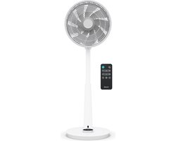 Duux Whisper 2 Statiefventilator - Zuinige Ventilator met 26 snelheden, Timer en Nachtmodus - In hoogte verstelbaar (73-95cm) - Horizontale + verticale oscillatie - Wit