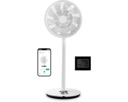 Duux Whisper Flex - Smart Statiefventilator met Dock & Accu - Staande Ventilator & Tafelventilator - Wit