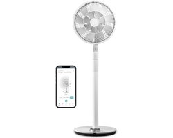 Duux Whisper Flex Ultimate - Smart Statiefventilator & Tafelventilator - 30 Snelheden - Wit