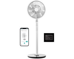 Duux Whisper Flex Ultimate Wit - Smart Statiefventilator & Tafelventilator met Dock & Accu