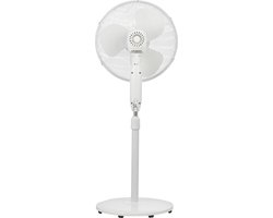 Inventum VST401W - Statiefventilator - 3 snelheden - Ø 40 cm - 80° oscillatie - Kantelbaar - Hoogte verstelbaar - Wit